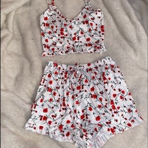 Crop top/ shorts set! Brand new